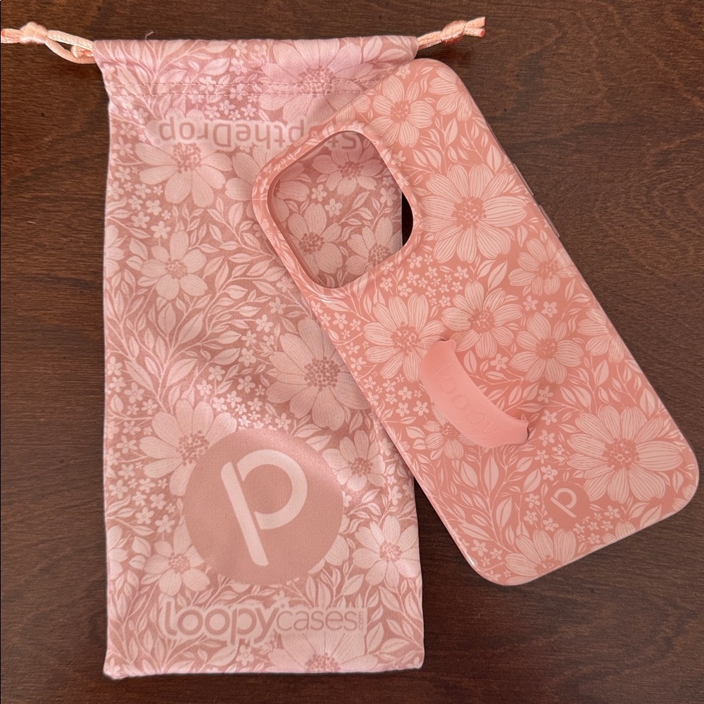 Loopy Case Pink Floral Phone Case iPhone 15 Pro